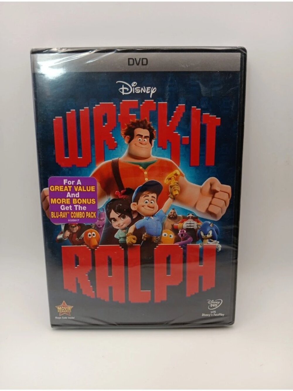 Wreck-It Ralph 2013 DVD Animated Family Comedy John C. Reilly Sarah Silverman Ne